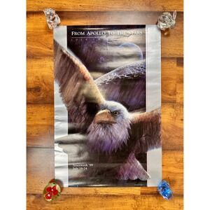 NASA Spaceweek 89 Poster 18x28 Multicolor Good Vintage Apollo To The Stars